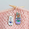 Enamel Pins and Stitch Markers